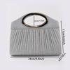 Ladylike Pleated Handbag Small Clutch Romantic Wedding Crossbody Evening Banquet Bag for Women