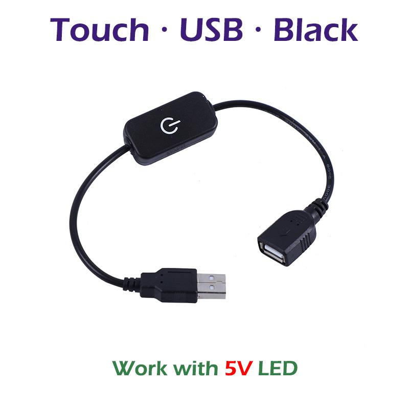 LED Knob Touch Switch Dimmer DC12-24V USB 5V Brightness Adjust Controller for 5050 3528 COB LED Strip Light Tape Ribbon Lights