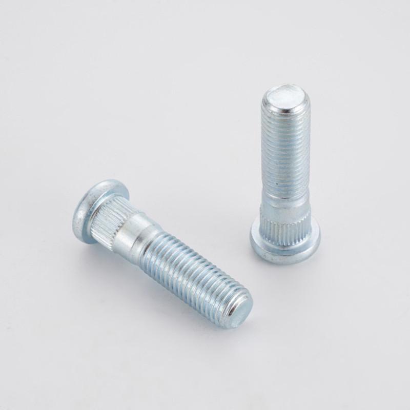 Pernos de Rueda de Coche M12x1.5 Longitud 48mm/43mm 12x 1.5mm Espárragos de Rueda y un Moleteado de 12.3mm