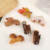 Cartoon Acrylic Claw Clip Squirrel Large Shark Clip Creative Animal Hair Claw  Daily