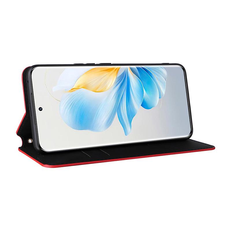 Honor 100 5G Magnetic Leather Phone Case with Card Holder