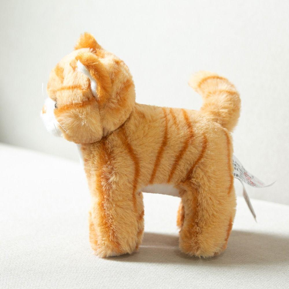 Stuffed Animals Cat Plush Toys Simulation Stuffed Lifelike Cat Plush Kitten Doll  Pet Toys