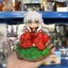 Action Figure di Inuyasha Anime Versione Q Figure di Inuyasha da Bambino Modello Tappo per Spaghetti PVC Ornamenti da Collezione Bambole Carine Giocattoli