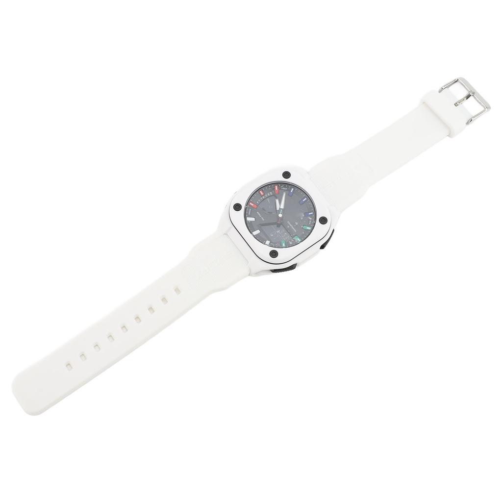 Digital Sports Watch Water Resistant EL Backlight Stopwatch Alarm TPU Strap Electronic Movement Dual Time Display