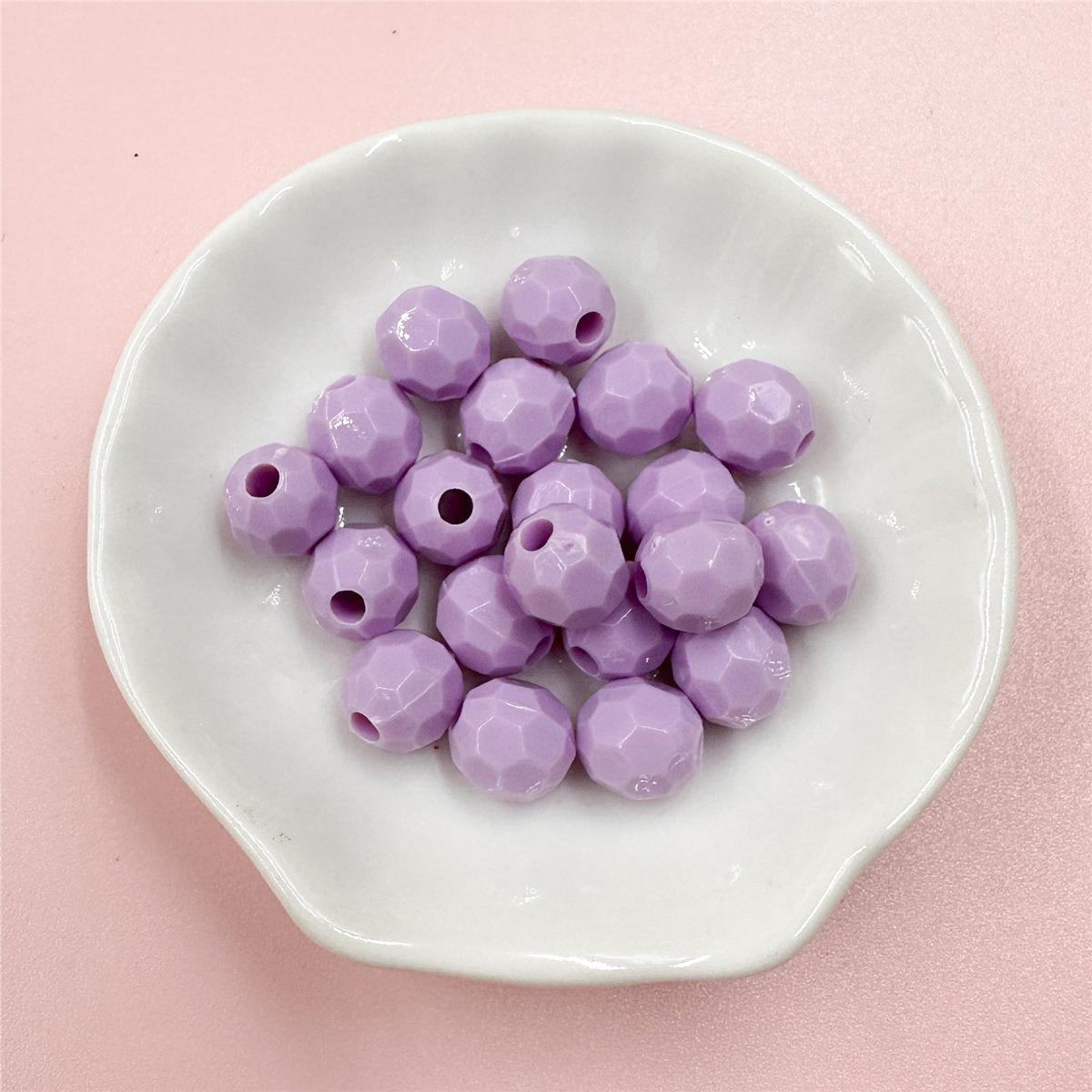 

Диско шар круглый 20 шт. акрил Для изготовления ювелирных изделий бусины ювелирные изделия ярких цветов материалы из бисера 10 мм фиолетовый