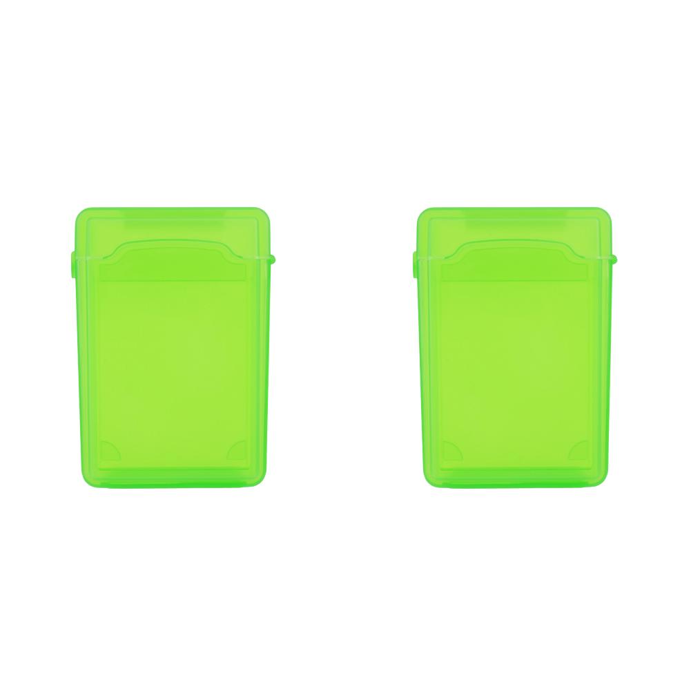 Caixa de Armazenamento para Disco Rígido IDE SATA de 3,5 Polegadas Capa de Plástico à Prova de Choque para Disco Rígido Externo Caixa de Armazenamento Multicolorida