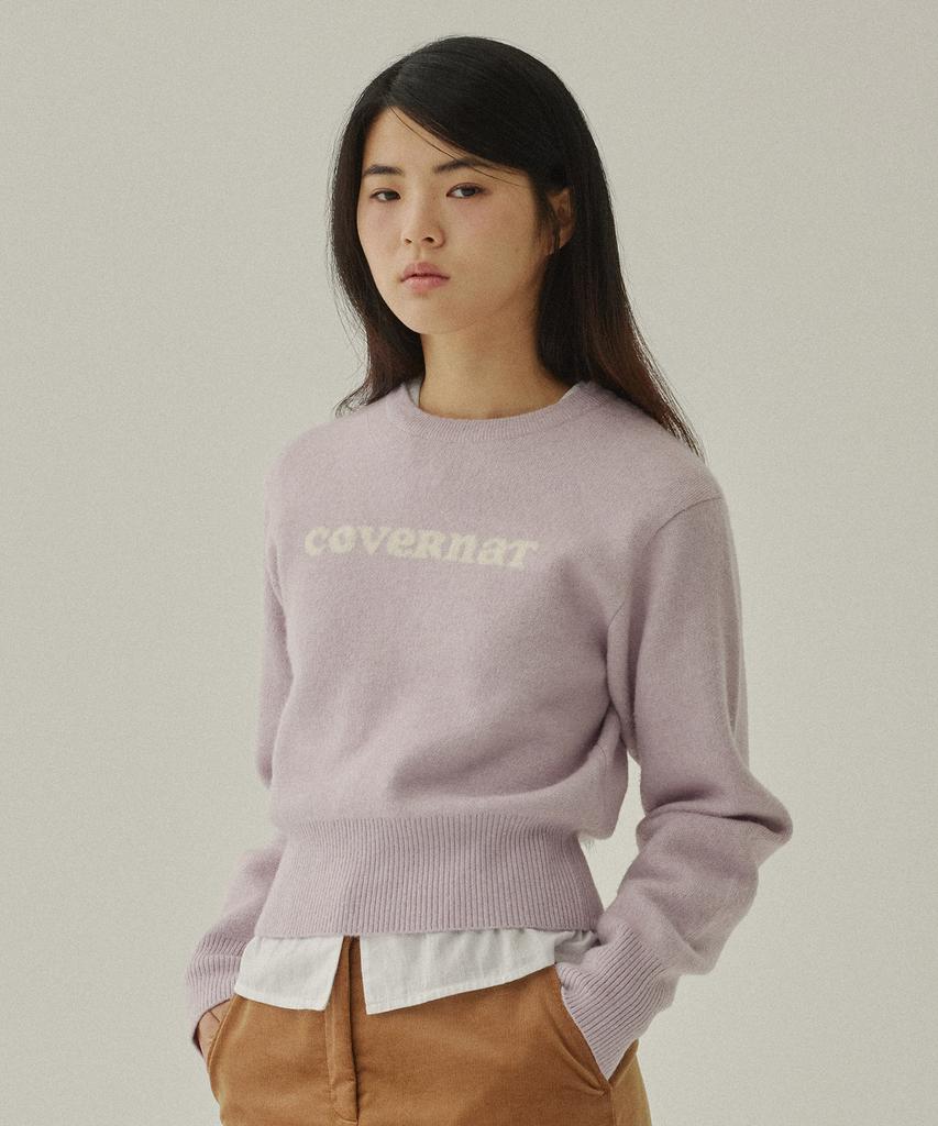 COVERNAT WOMAN Cooper Logo Knit Light Pink