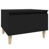 819502 vidaXL Side Table Black 50x46x35 Cm Engineered Wood