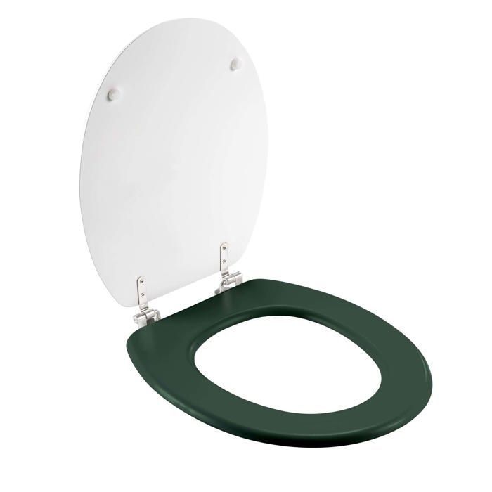 Abattant WC - Vagabonde - 37 x 45,5 cm - MDF Imprimé - Charnières Métal - Universel