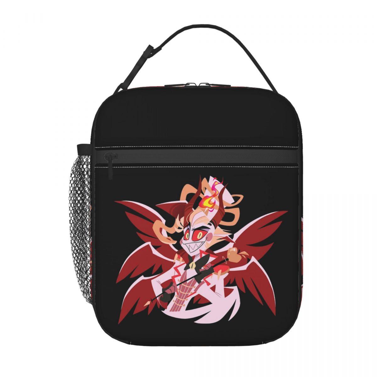 Vox Gezichtsmasker HAZBIN HOTEL Geïsoleerde Lunchtas voor Vrouwen Kantoor Koeler Thermische Voedseldoos Draagbare Lunchboxen Container One Size