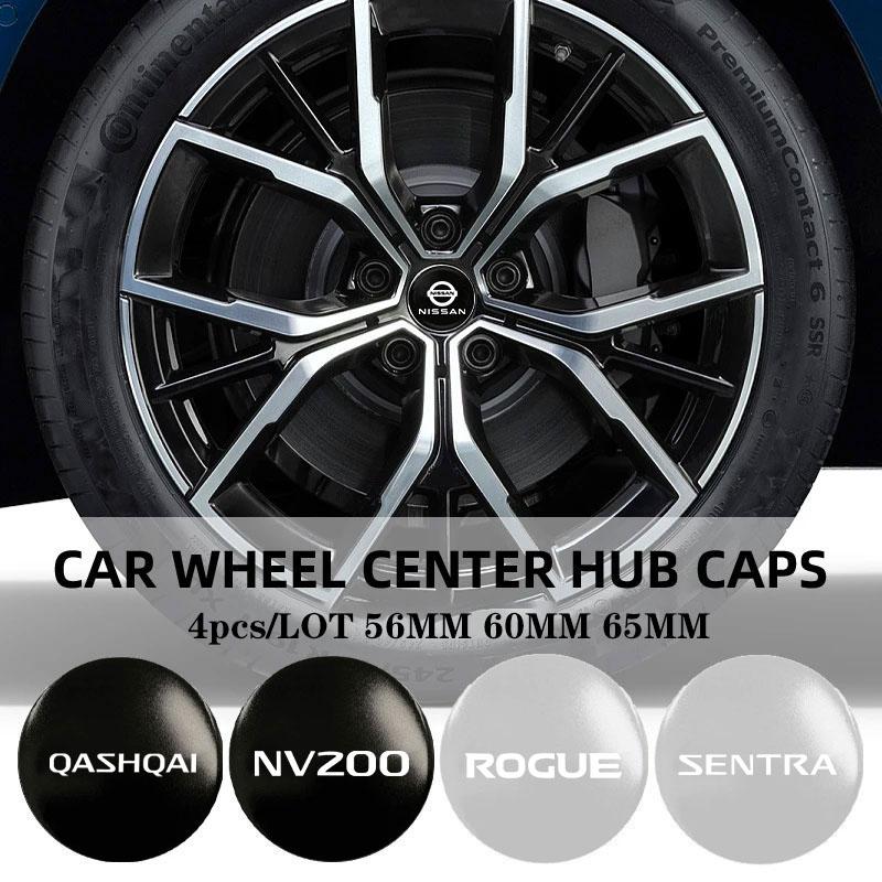 Scratch-proof Car Hub Cover Sticker Car Badge Logo Sticker Do Not Fade For Nissan NV200 Qashqai Rogue Sentra Car Accessories