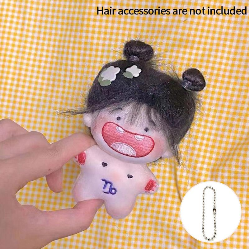 12 Zodiac Constellations Keychain Cute Kawaii Cartoon Stuffed Doll Fashion Bag Charms Phone Car Key Hanging Pendant Birthday Gifts