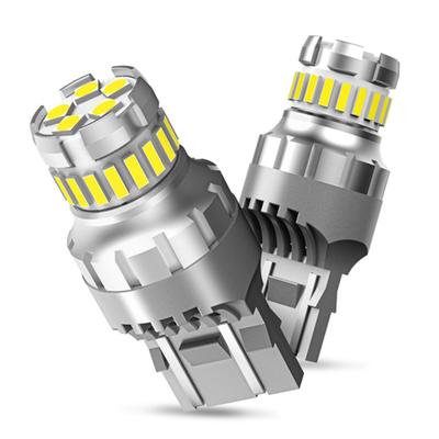 OXILAM T20 LED Φως Όπισθεν με 23 LED 6500K Υψηλό Διπλό Λευκό 3x Super Εύκολη Συμβατότητα με Έλεγχο Οχήματος DC12V Συμβατό με T20 Μονό και