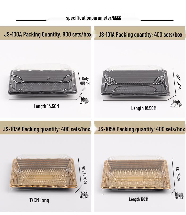 Japanese Anti-Fog Disposable Sushi Blister Box