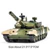 1:32 Type 99 Main Battle Tank Alloy Model Diecast Car Toy Sound Light Pull Back Metal Body Rubber Track Vehice Simulation Models