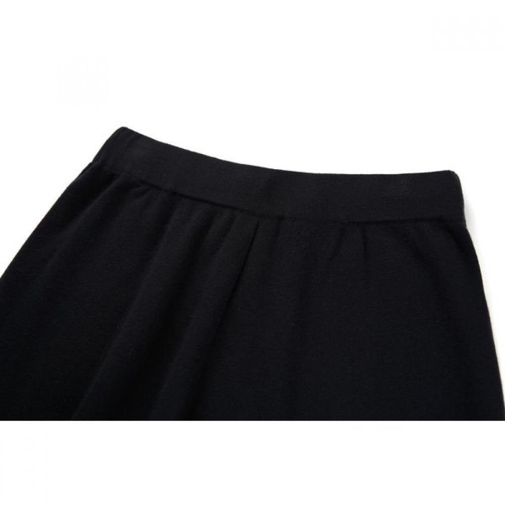 Furina Wide Pants Milano Wool Cotton Knit Banding