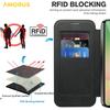 For Samsung Galaxy A56 5G Case Compatible with MagSafe RFID Blocking Card Holder Leather Phone Cover