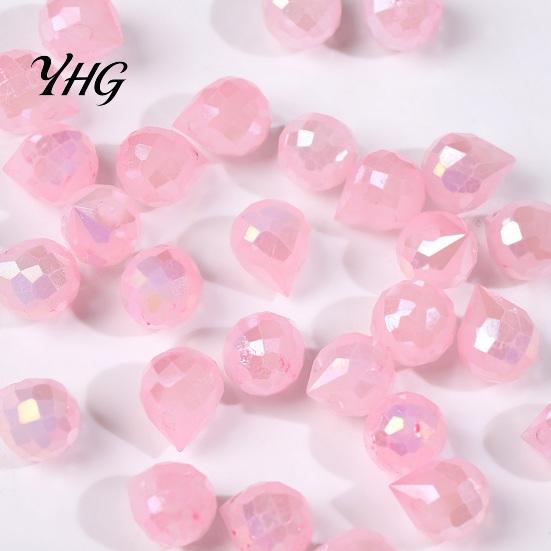 Glass Beads for Jewelry Making Faceted Teardrop Beads, Water Drop Loose Spacer Top Drilled Crystal Vintage Style Sun Catcher, DIY Necklace Bracelet