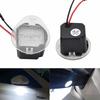 2x LED Side Wing Rearview Mirror Puddle Light Welcome Courtesy Lamp Trim For Jeep Grand Cherokee 2014-2017