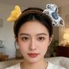 Exquisite Cartoon Horse Hair Hoop Plush New Year Mascot Headband Party Pony Headpiece  Festival