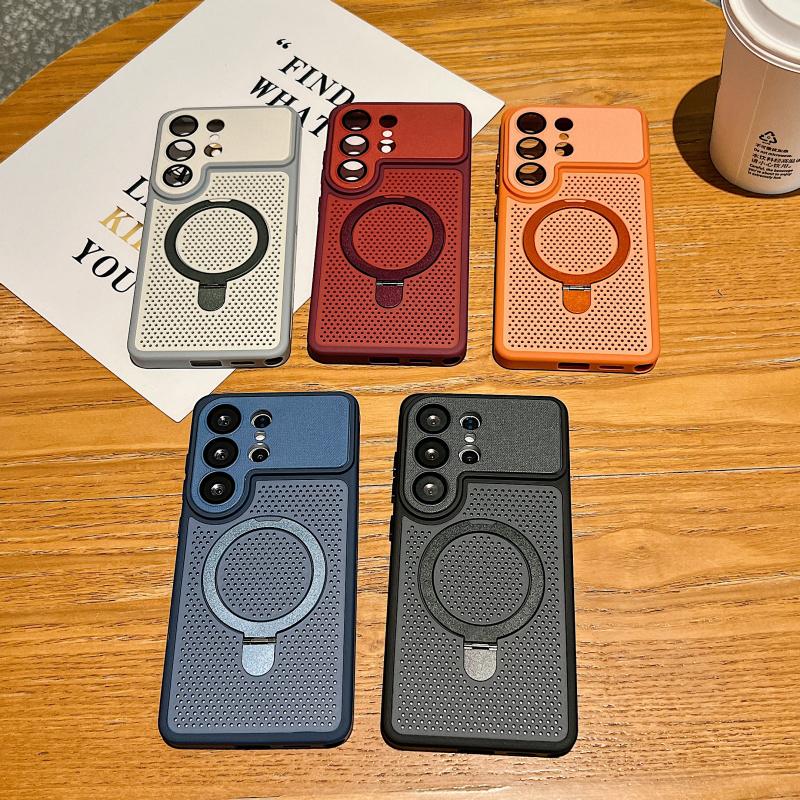 Luxury cooling bracket magnetic suction for Magsafes phone case for SamsungGalaxy S26 S25 S24 Ultra anti drop protective cover