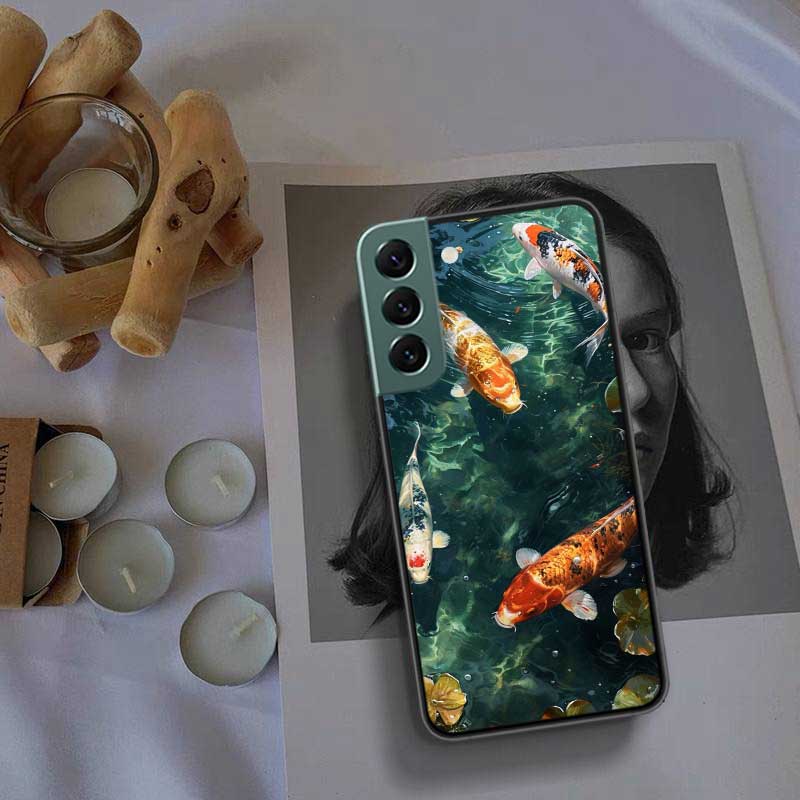 Hochwertige Zierfisch- und Koi-Karpfen-Handyhülle für Samsung Galaxy S22 S25 Ultra S21 S10 Plus S26 Edge S20 S23 S24 FE Hülle
