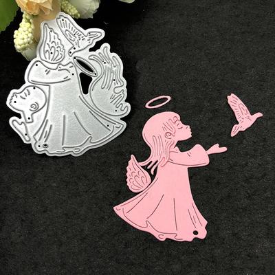 Anděl Kovové vyřezávací šablony DIY Scrapbooking Album Papírové Karty Dekorativní Řemesla Embossingové Výřezy
