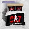 Biancheria da letto personalizzata con nome CR7, Set copripiumino Copripiumino Federa Regalo di compleanno per la casa(1 * copripiumino + 2 * federa, senza nucleo) -HE54