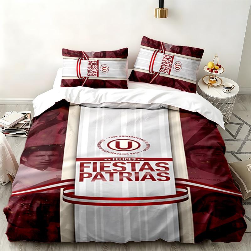 Club Universitario 3pc set Perfect for bedroom use Comfortable bedding set includes a duvet cover and two pillowcases Ideal birthday or Christmas gift