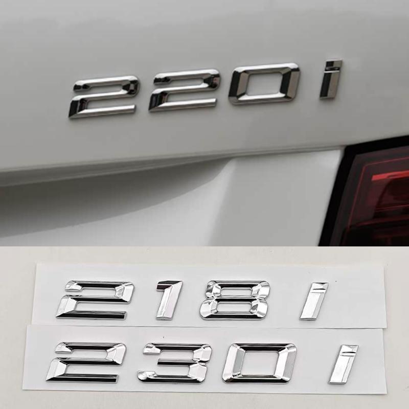 3D ABS Car Styling Logo 230i 220i 218i 225i Badge Sticker Rear Trunk Emblem For BMW 2 Series 230i 220i 218i 225i Accessories