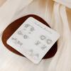 Temperament Week Earrings 6 Pairs Combination Set Student Personality Earrings, Week Earrings Set