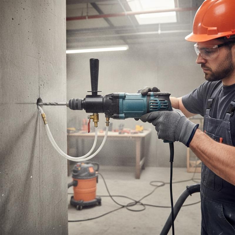 Steel Water Injections Tool Universally 1 1/4"-7 Male to Plus Drill Adapter Connection For Equipment Lubrication