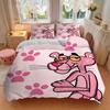 3Pcs Pink Panther Adventure Bedding Sets For All Sizes New 3D Printed Bed Cover Comforter Duvet Cover Pillowcase Bedroom Decoration