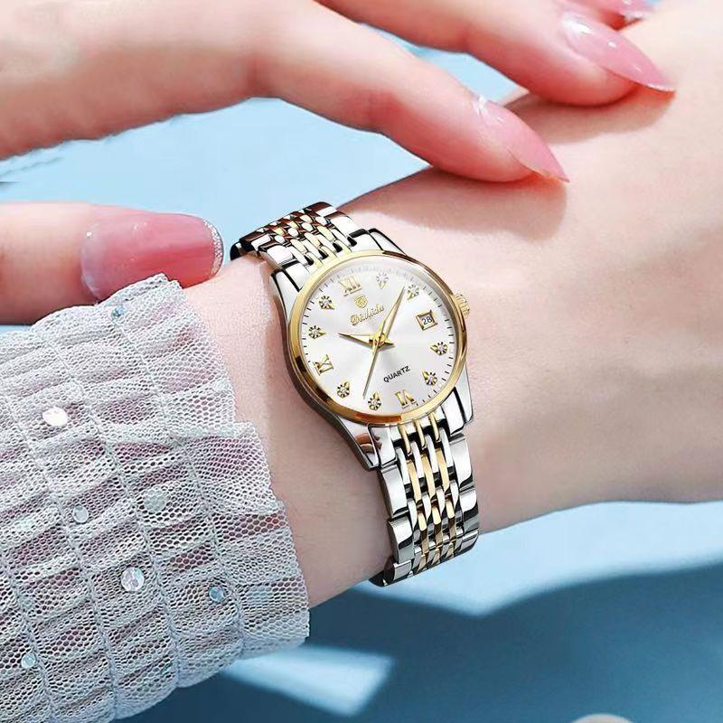 

Hollow Watch Women s Waterproof Calendar Luminous Business Women s Watch Temperament High Value Women s Watch