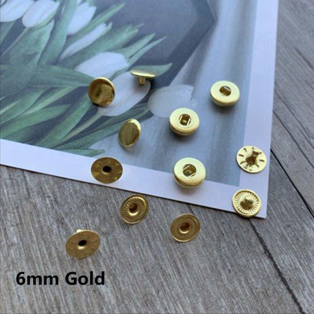 

Gift Craft Dollhoues Miniature Clothing Sewing Buckle Mini Buttons DIY Doll Clothes Metal Buckles 6mm золотой
