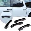 For Toyota Tundra - Black Car Exterior Side Door Handle Cover Trim 4X