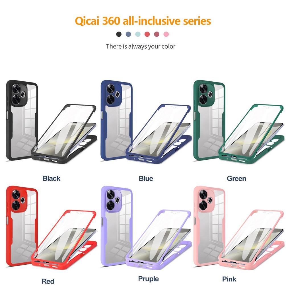 Fully Coverage case For POCO M6 4G F6 Pro X6 Pro M6 Pro F5 Pro X5 X4 GT X4 Pro M4 Pro F3 X3 Pro C65 double protect shield cover