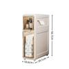Ultra-Narrow Multi-Layer Crevice Storage Cabinet for Bathroom or Kitchen
