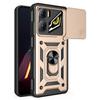For ZTE nubia Neo 3 5G Case with Slide Camera Lid PC+TPU Kickstand Phone Cover