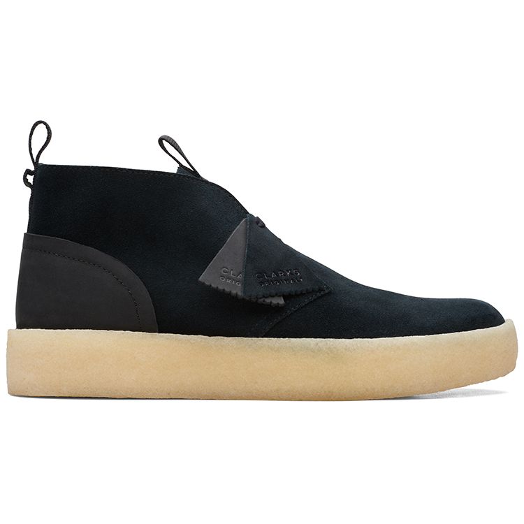 Clarks Scarpe Casual in Pelle Scamosciata Comode con Suola Spessa Sneakers da Uomo Nere 261678687