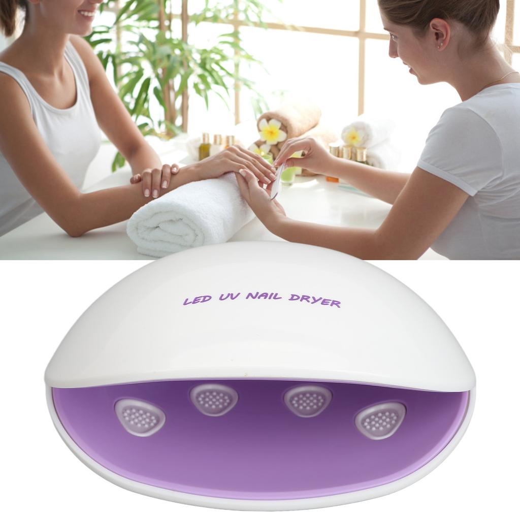 LED Nail Gel Polish Dryer Shaped 12pcs Light Chips 180 Degrees Drying Nail Curing Lamp