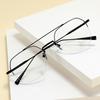 Half Frame Blue Light Blocking Polygon Nearsighted Glasses Women Men Short-Sight Prescription Spectacles 0 -0.5 -0.75 To -6.0