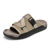 Men's Outdoor Beach Sandals Mesh Breathable Thick Soled Sandals Summer Casual Shoes Sports Green Tramp Slippers Big Size:36-47
