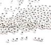 100Pcs Acrylic Letter Round Flat Beads DIY Jewelry Making Accessories