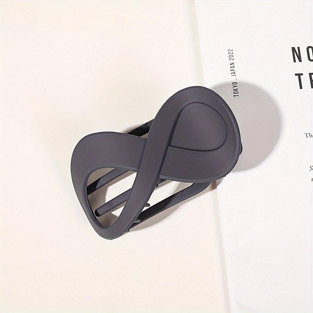 Haarklammer mit mattiertem Leopardenmuster, einfache, langlebige Haarspange in Form einer Acht in Form eines Entenschnabels für Frauen, Haarnadel für Pferdeschwanz