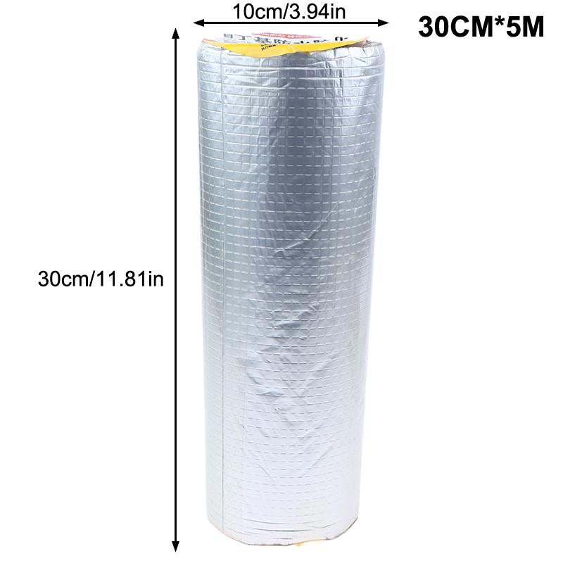 Roof Leakproof Aluminum Foil Butyl Rubber Waterproof Tape High Temperature Resistance Pipes Walls Roof Crack Duct Repair Tapes