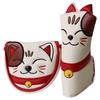 Club Head Protector PU Leather Blade Mallet Putter Golf Club Headcovers Golf Putter Cover Lucky Cat