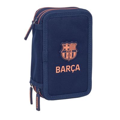 FC Barcelona Triple Filled Pencil Case 37 PCS 412526857 Navy Blue