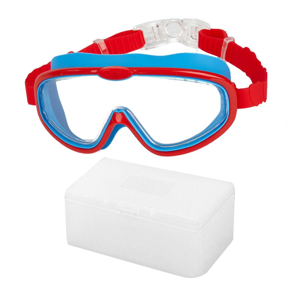 Kids' Swimming Goggles Silicone Seal Swim Goggles Kids' Anti-fog Swimming Goggles with Clear View Waterproof Pool for Children