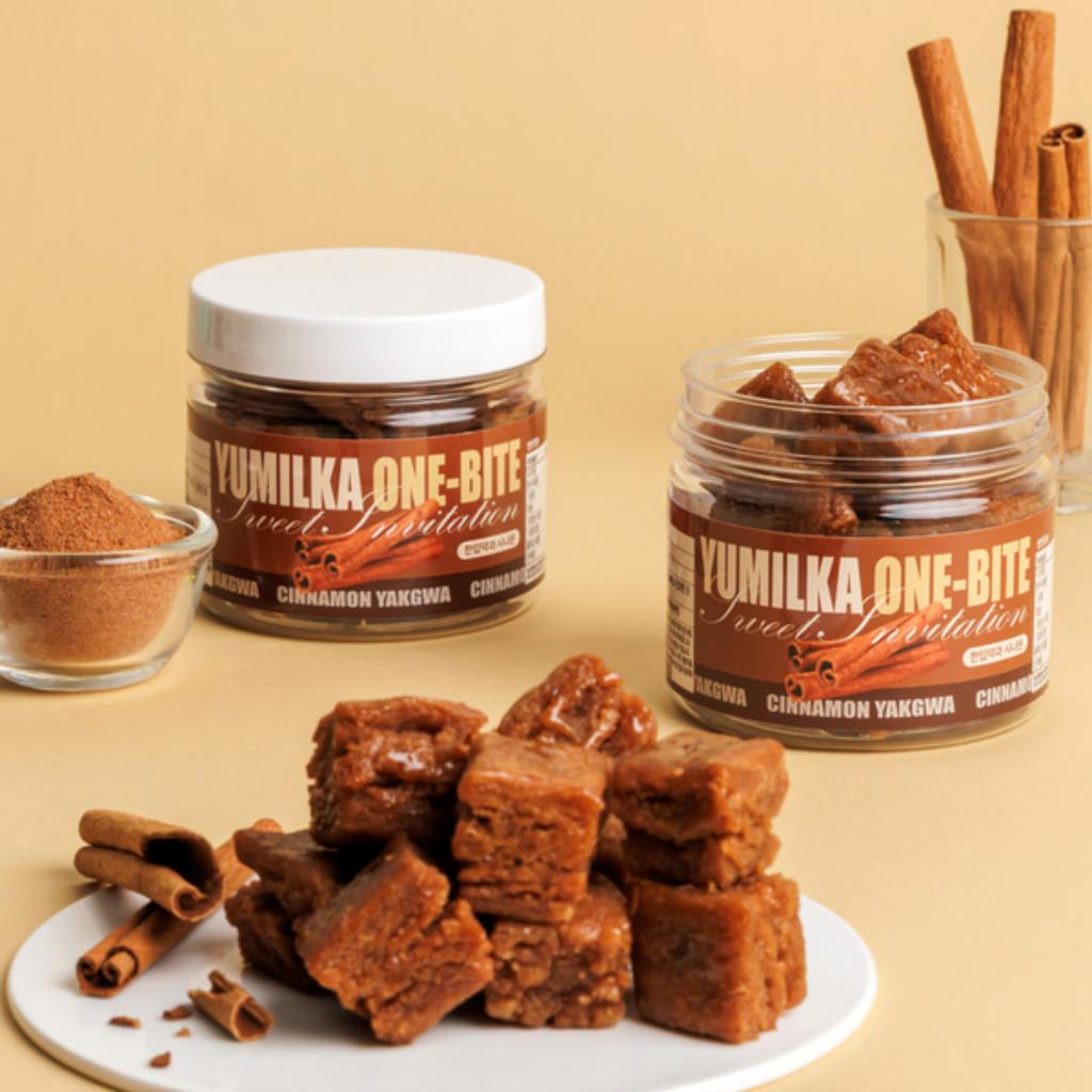 [YUMILKA] Mini One-Bite Yakgwa 130g 4Types(Matcha, Cinnamon, Brownie, Sweet Pumpkin)